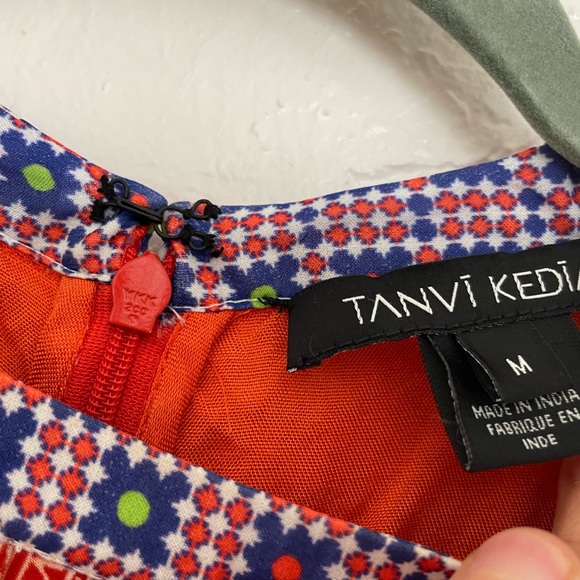 Anthropologie Tanvi Kedia Patchwork Sol Dress M - Picture 9 of 14